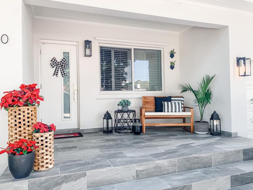 Elegant Porch with Seasonal Touches