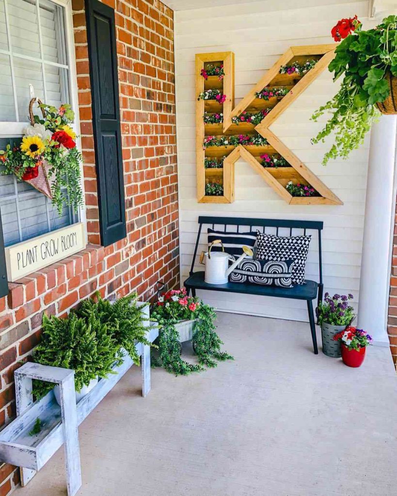 Rustic Porch with Personal Touch