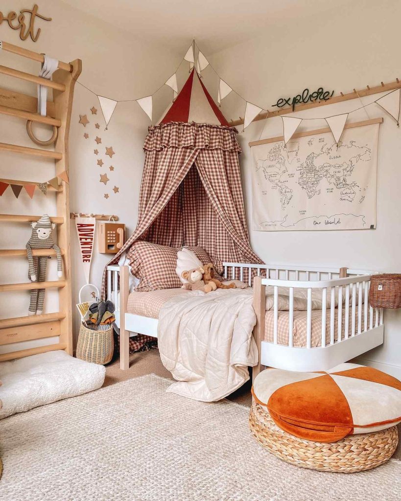 Whimsical nursery room ideas for an imaginative space.