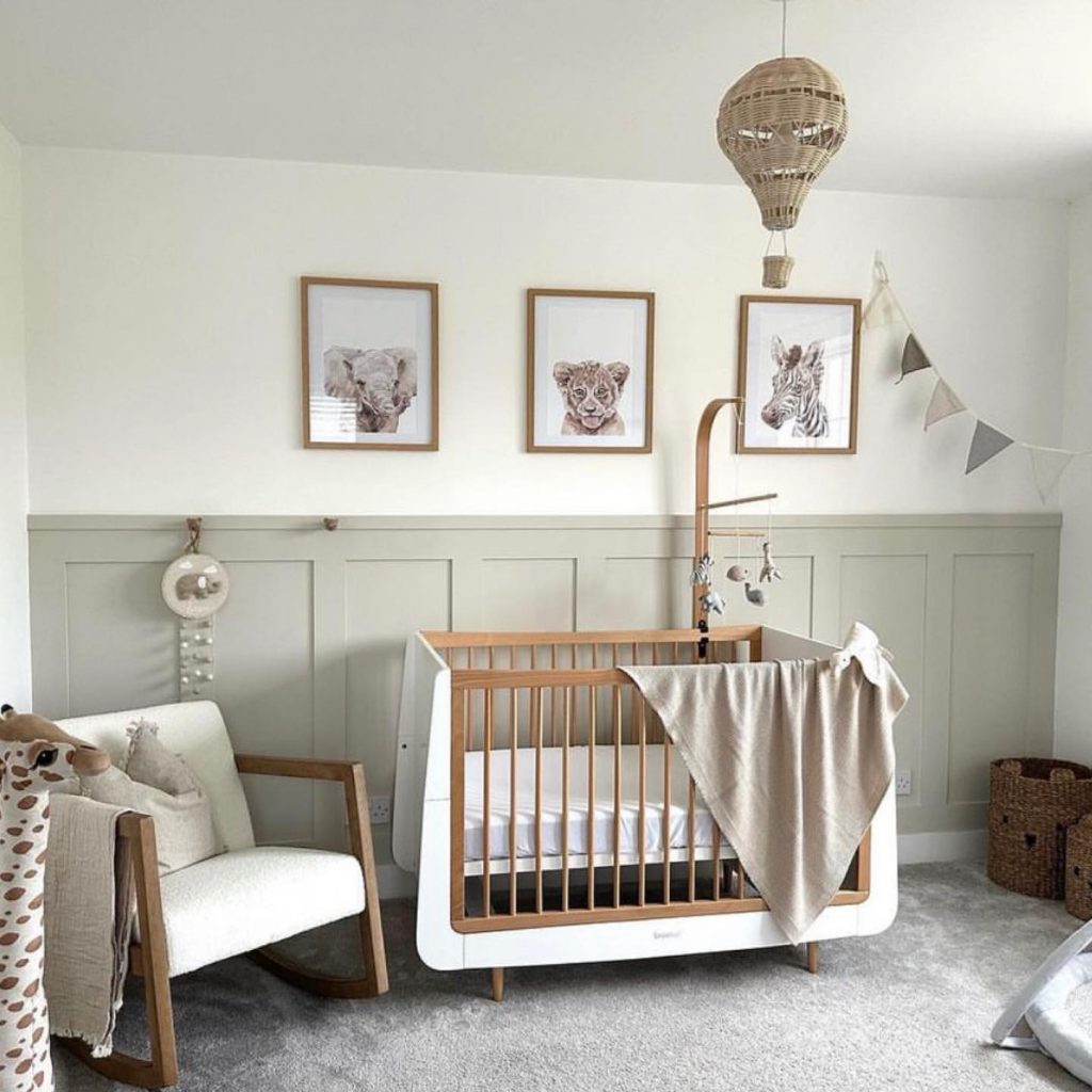 Unique baby nursery decor ideas with functional and serene elements.