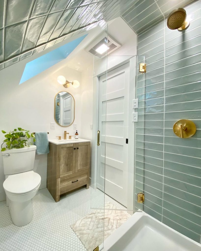 Vintage-inspired small bathroom with clawfoot tub and soft lighting.
