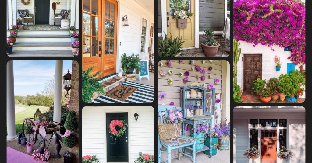 front porch flower pot ideas